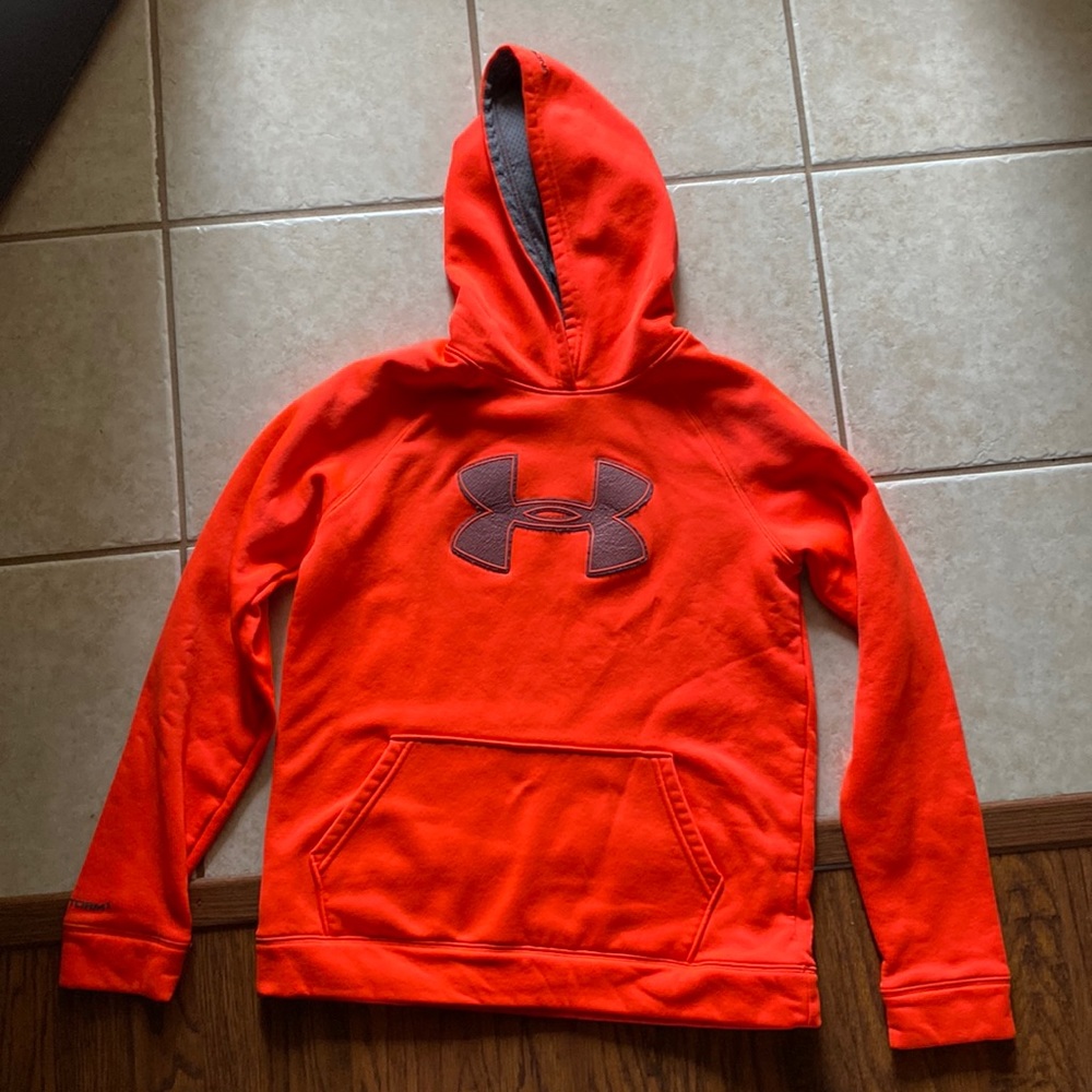 Like New: Under Armour Youth Orange Hoodie